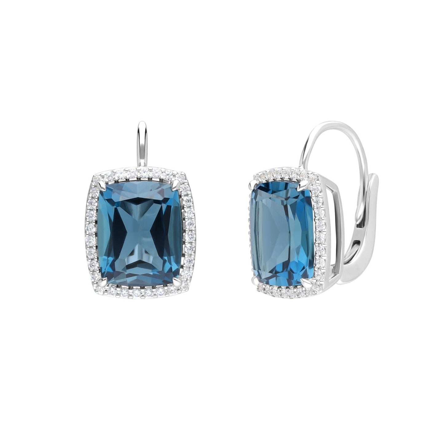 122E0484-01-London-Blue-Topaz-Cushion-Cut-and-DiamondHalo-Dangle-Earrings-in-18K