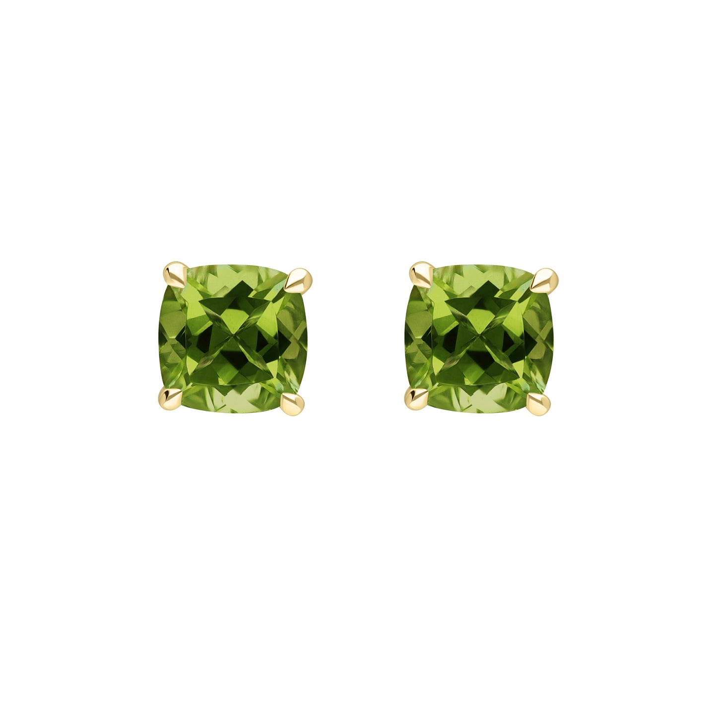 Les Intemporelles : Boucles D'Oreilles Solitaires Taille Coussin