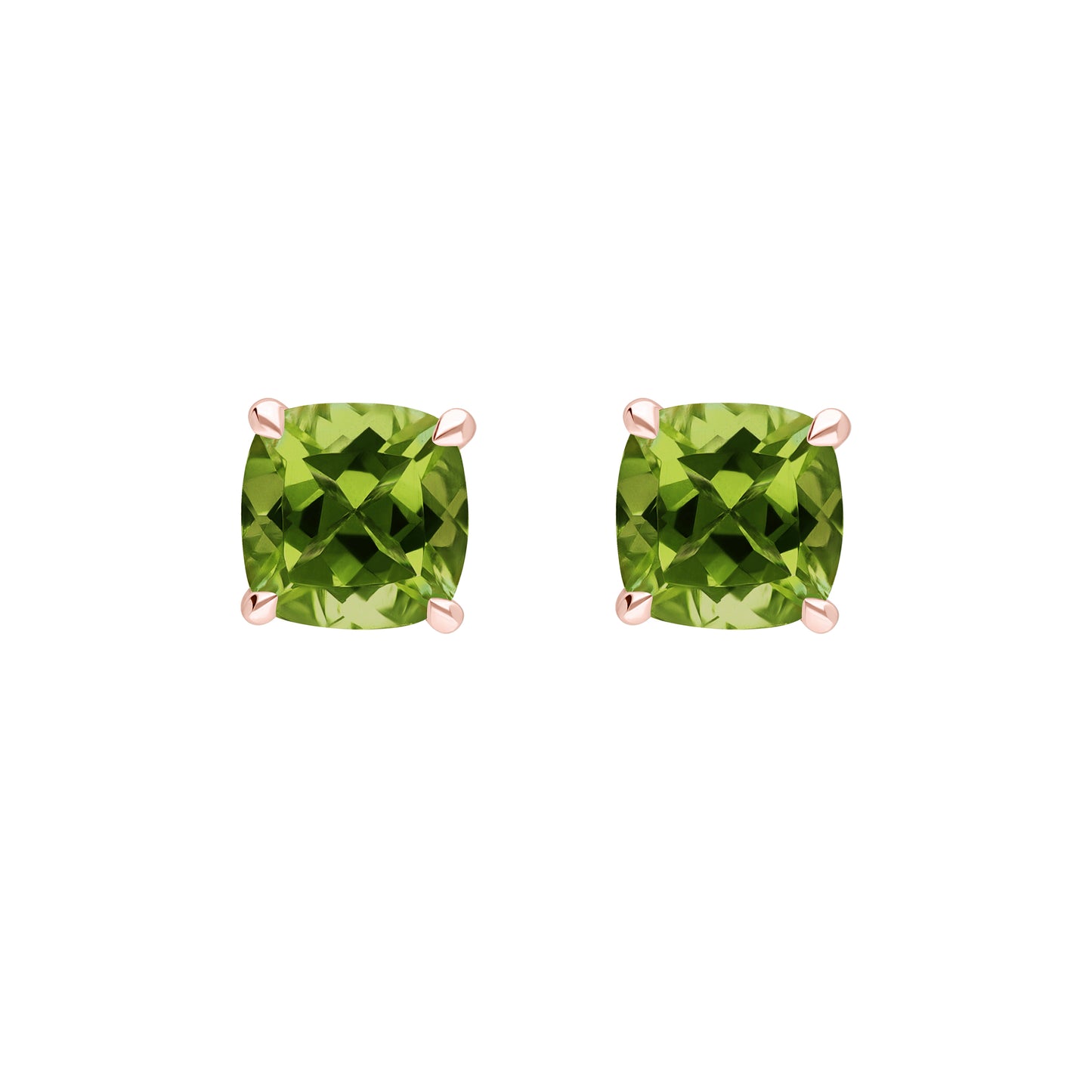 Les Intemporelles : Boucles D'Oreilles Solitaires Taille Coussin