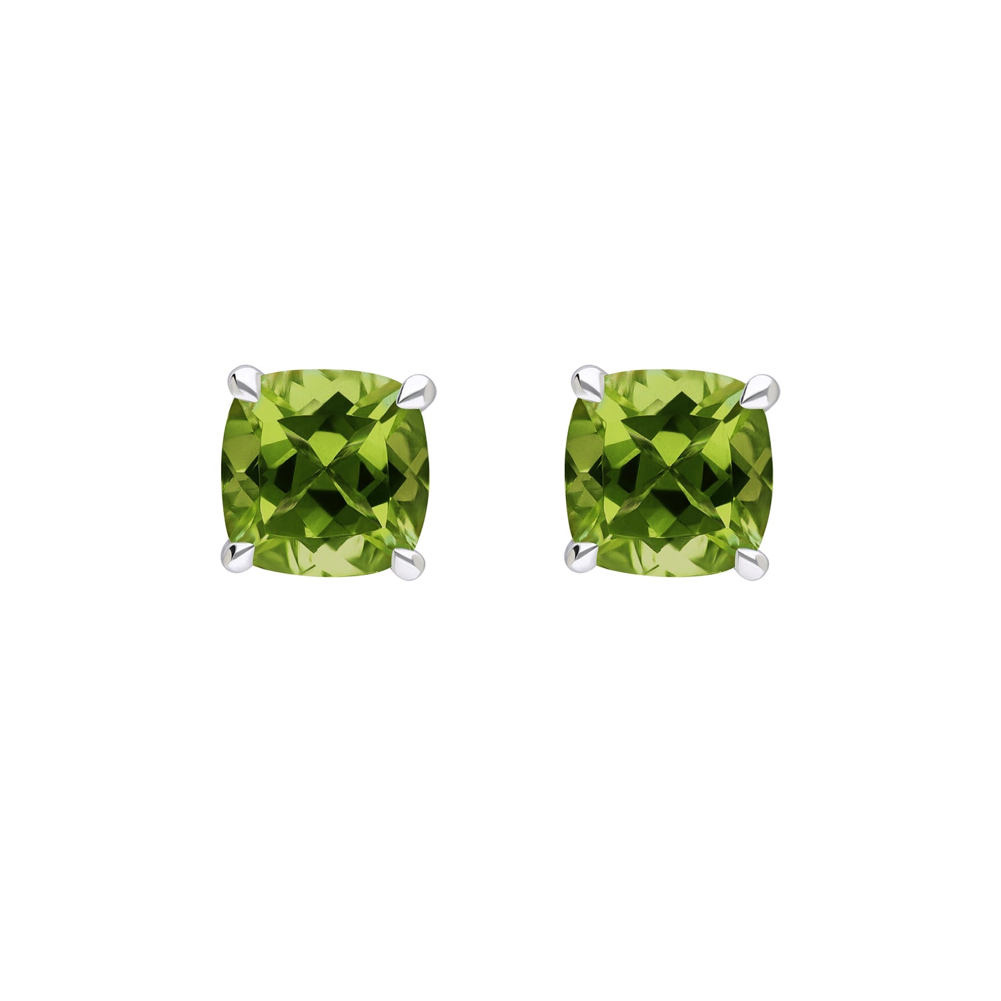 Les Intemporelles : Boucles D'Oreilles Solitaires Taille Coussin