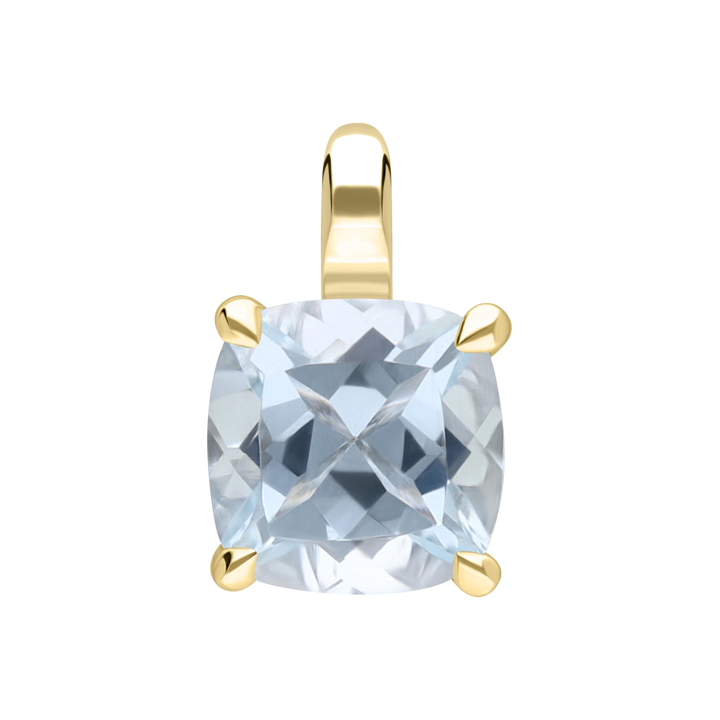 Les Intemporelles : Cushion Cut Solitaire Pendent
