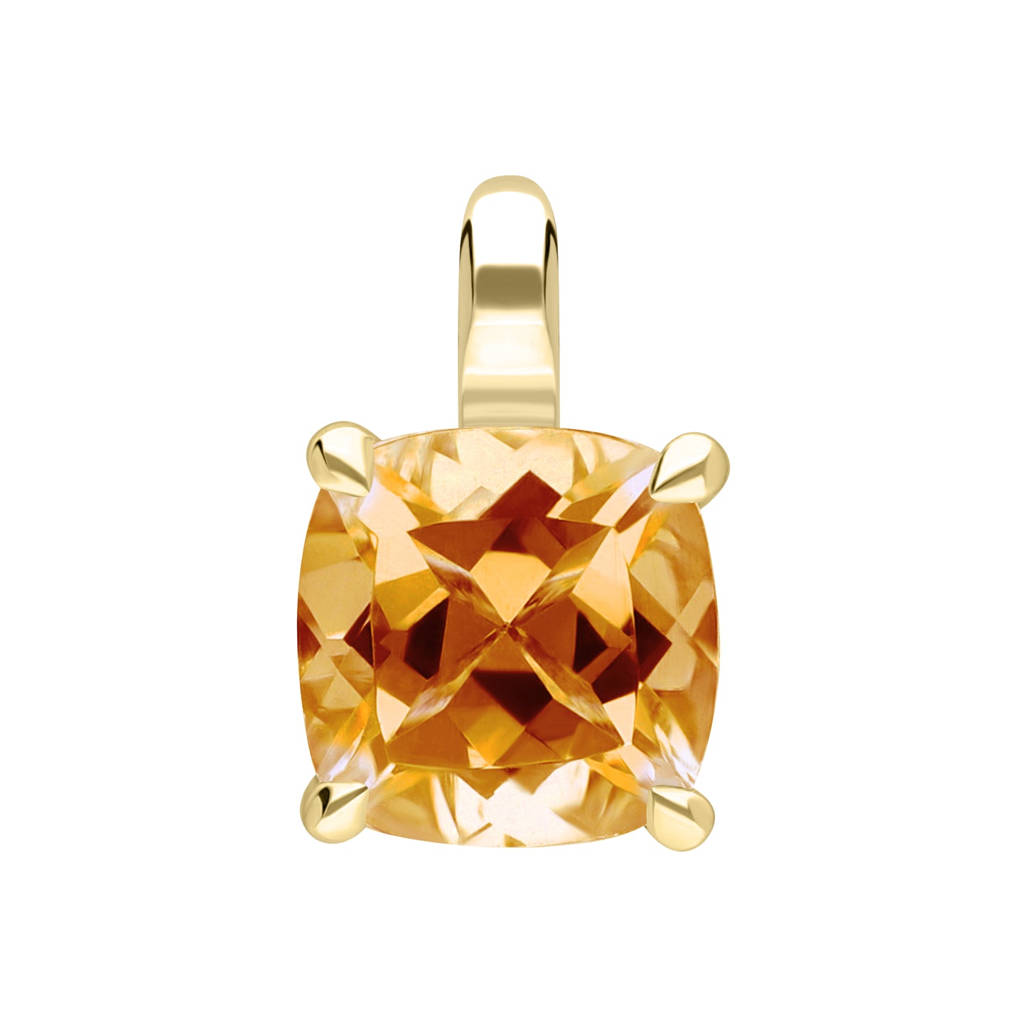 Les Intemporelles : Cushion Cut Solitaire Pendent
