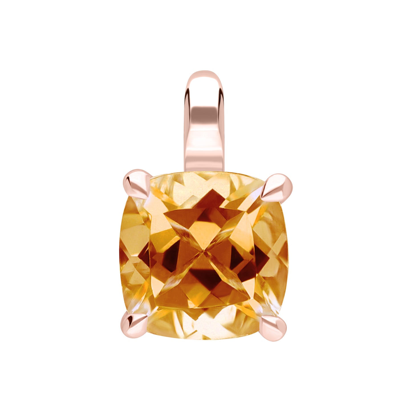 Les Intemporelles : Cushion Cut Solitaire Pendent