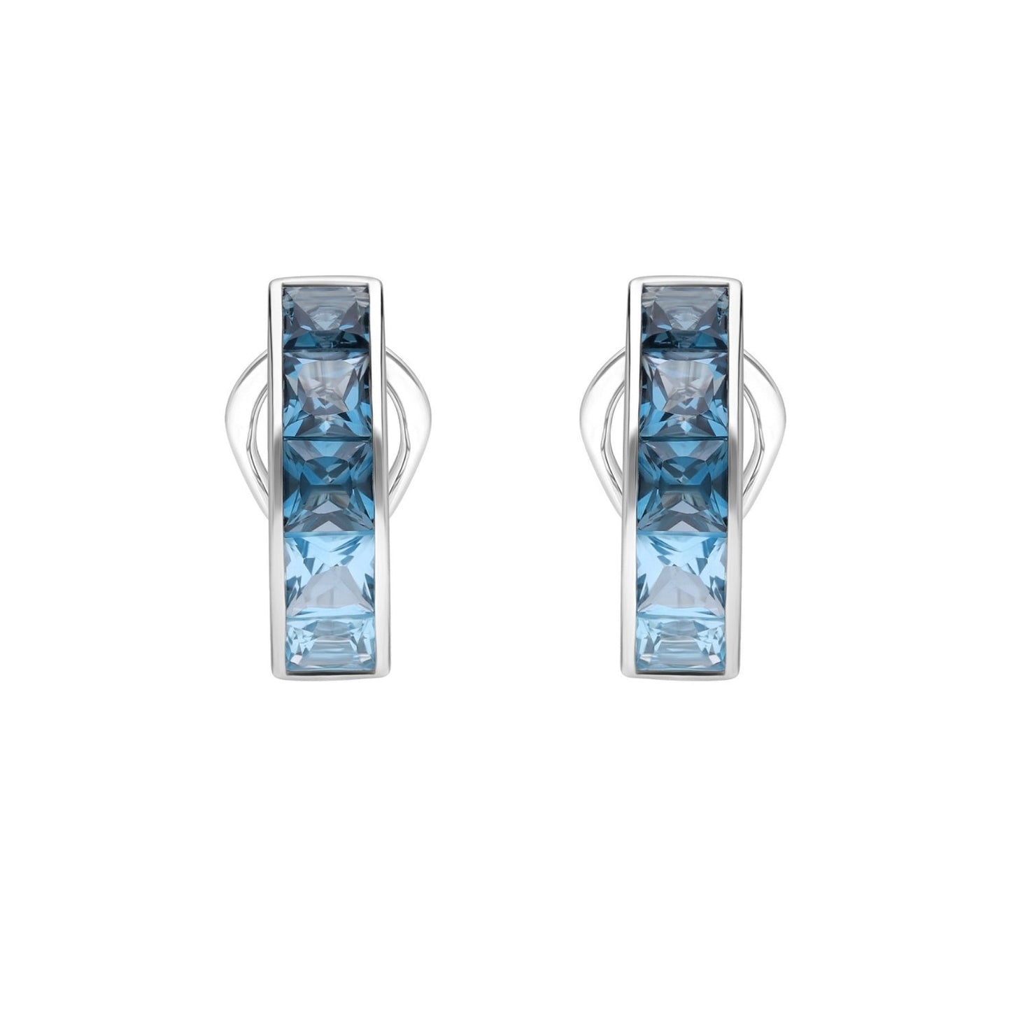 133E4270-01-Blue-Topaz-Princess-Cut-Gradiant-Hug-Hoop-Earrings-in-18K